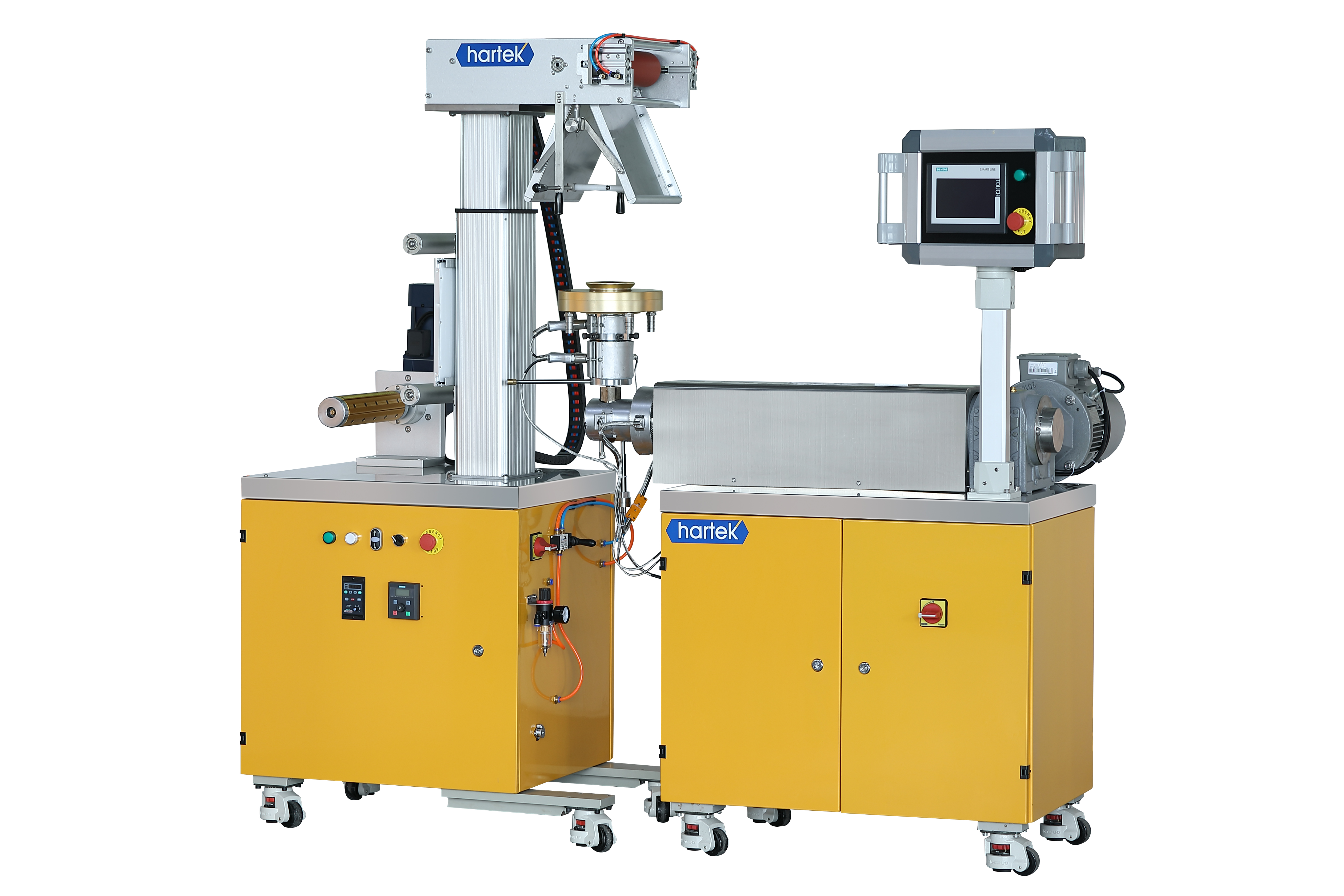 哈尔技术的实验室吹膜机展示